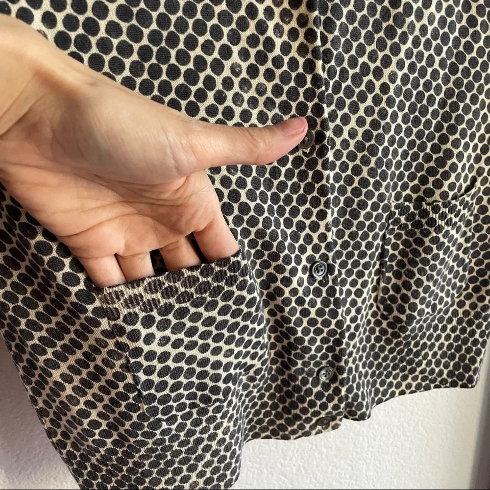 J. CREW🖤 Dot Cardigan Sweater